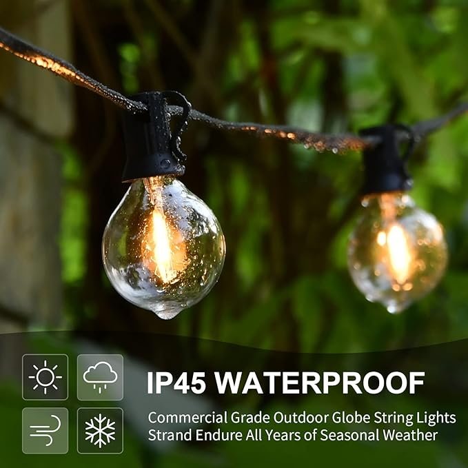 Ghirlandă Luminoasă Decorativă 7.5m cu 25 Becurii LED Alb Cald – Perfectă pentru Grădină, Terasă sau Evenimente – Rezistentă la Apă, Atmosferă de Poveste!