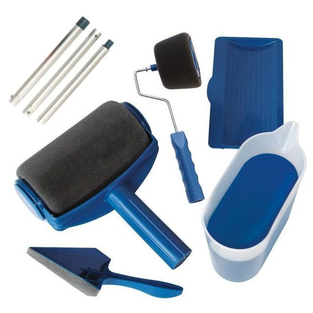 Trafalet cu Rezervor Paint Roller cu Braț Extensibil – Vopsire Rapidă și Fără Mizerie