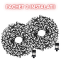 Pachet PROMOTIONAL! 2 BUC Instalatie De Craciun Liniara 50M, 240 LED -uri, Cu 8 jocuri de lumini, Pentru Exterior/Interior, Alb Rece