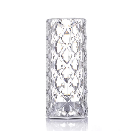 2+1 CADOU: Lampa ambientala Crystal LED cu telecomanda, RGB 16 culori, Fullright, touch control, Reglare intensitate lumina, Acumulator cu incarcare USB-C, Diamond