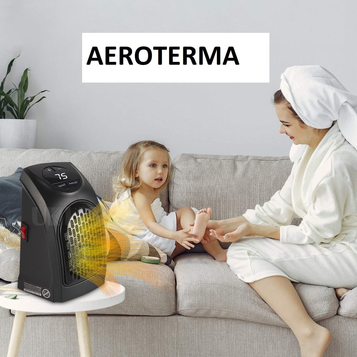 Aeroterma portabila puternica, putere 350 W, super caldura