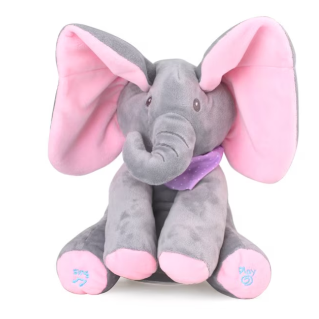 Elefant din Plus, vorbitor, canta si isi misca urechile, pentru fete si baieti