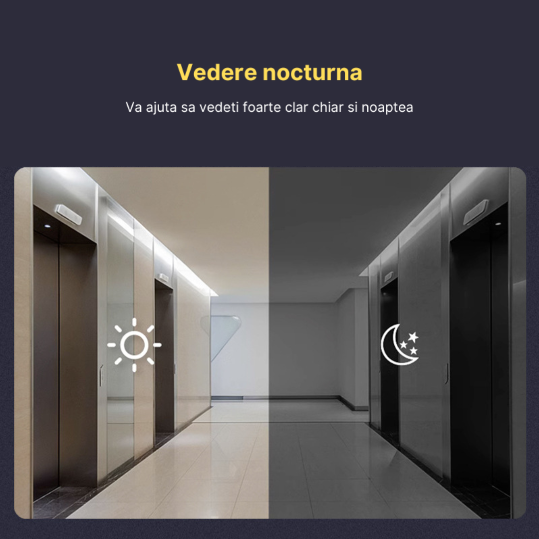 Sonerie video wireless cu monitor, Ecran IPS 4.3 inch, camera HD 1080P, Unghi de vizualizare 170°, intercom vizual, negru