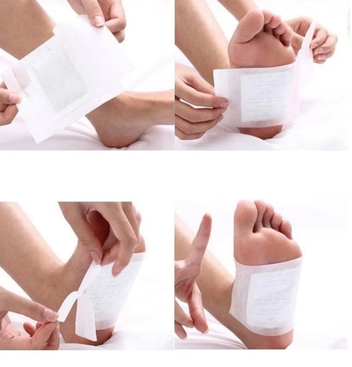 Plasturi KINOKI, pentru Detoxifierea Organismului, cu Turmalina, Vitamina C, E si Uleiuri Rafinate