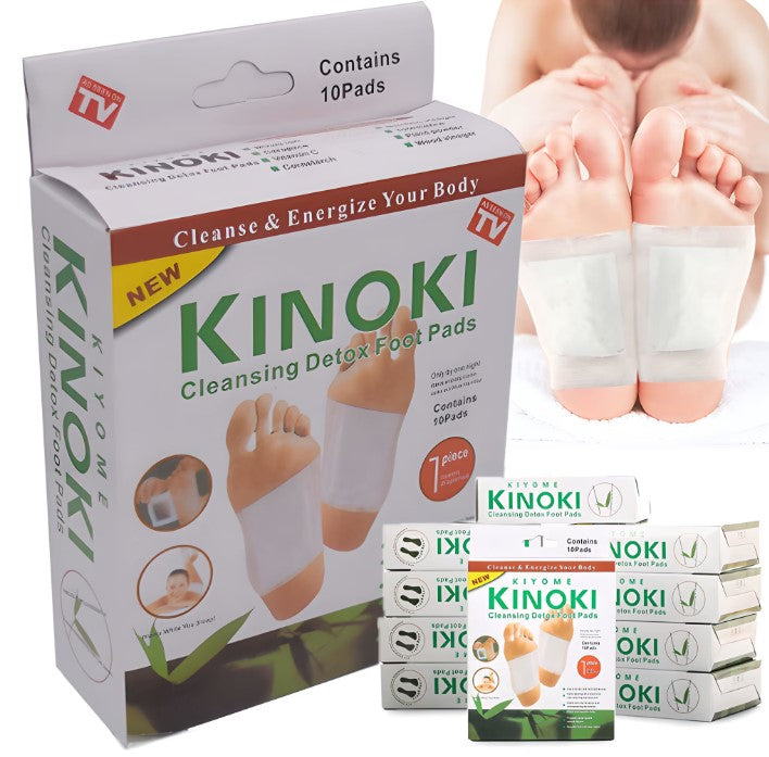 Plasturi KINOKI, pentru Detoxifierea Organismului, cu Turmalina, Vitamina C, E si Uleiuri Rafinate