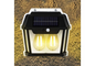 Lampa Solara de Perete LED Tip Felinar Dublu, senzor de miscare 5-8 metri, fara fir, 3 moduri de iluminare, protectie IP65, Waterproof, exterior, negru