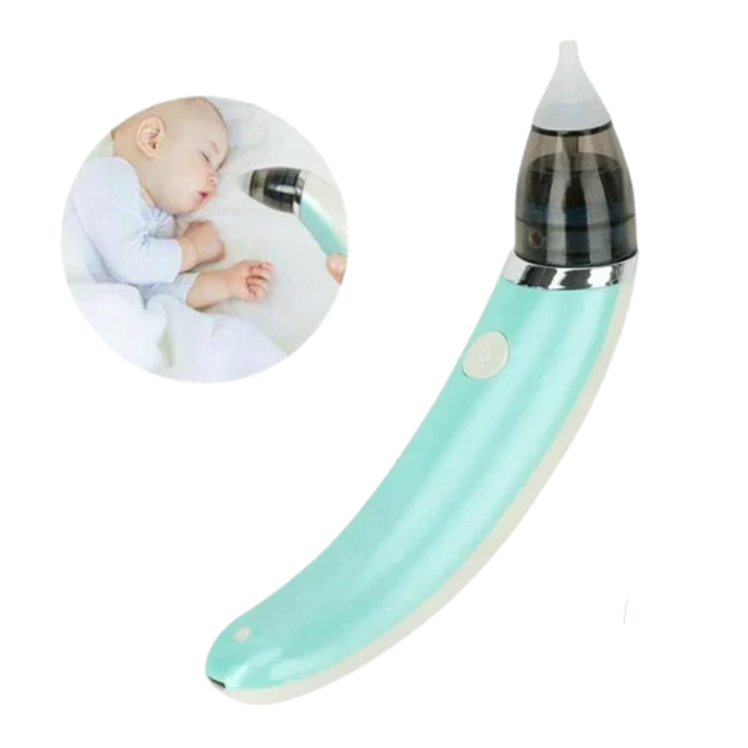 Aspirator nazal electric pentru copii BreathChild | Curatare delicata mucus bebelusi | Reincarcabil, silentios, usor de folosit si igienizat