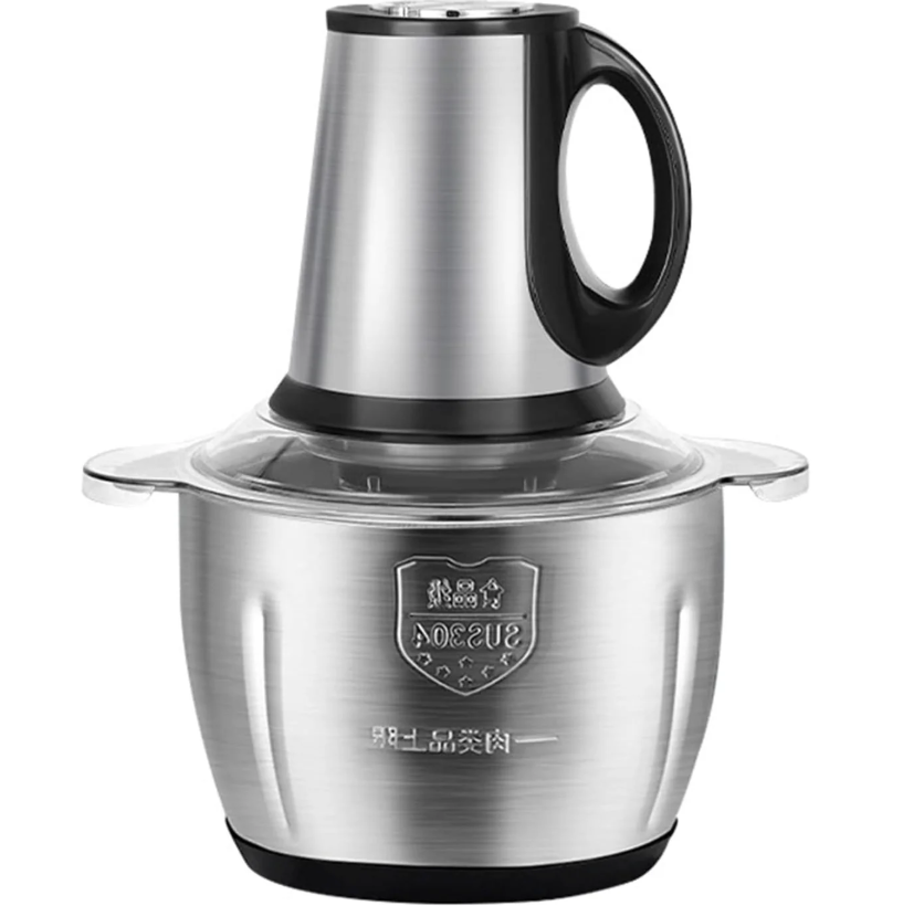 Tocator electric de 5L, carne si legume, 4 lame inox, 2 viteze, capacitate mare, bol inox