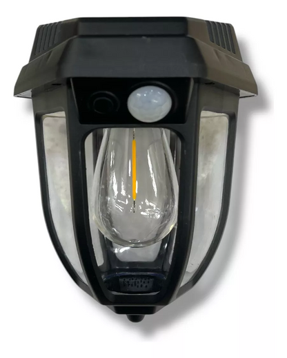 Set 4x Lampă Solară LED cu Senzor Tip Felinar– Iluminare Inteligentă pentru Terasa, Casa și Curte