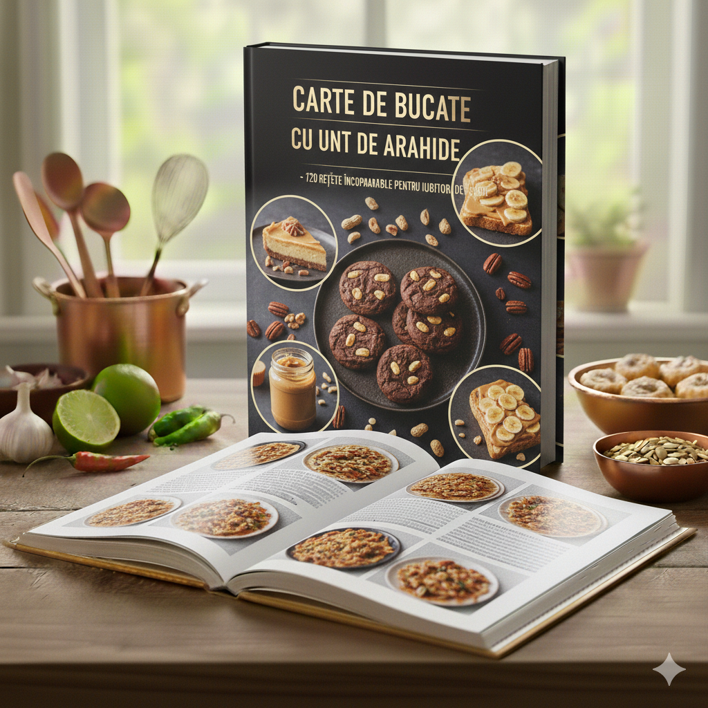 Ebook - Cartea de bucate  cu UNT DE ARAHIDE