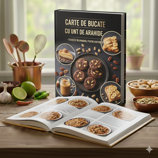 Ebook - Cartea de bucate  cu UNT DE ARAHIDE