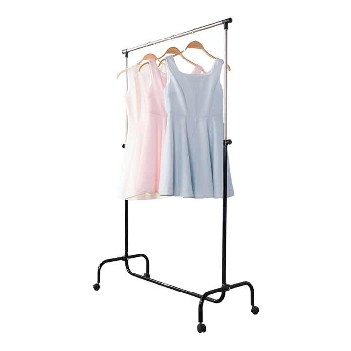 Suport Mobil pentru Haine – Organizare Rapidă și Practică, 90x175 cm, Negru