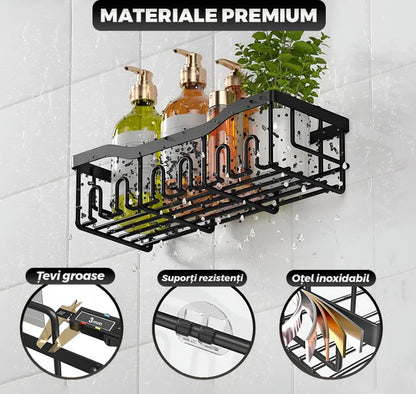 Set 5 Rafturi Adezive pentru Baie & Bucătărie – Organizare Fără Efort!