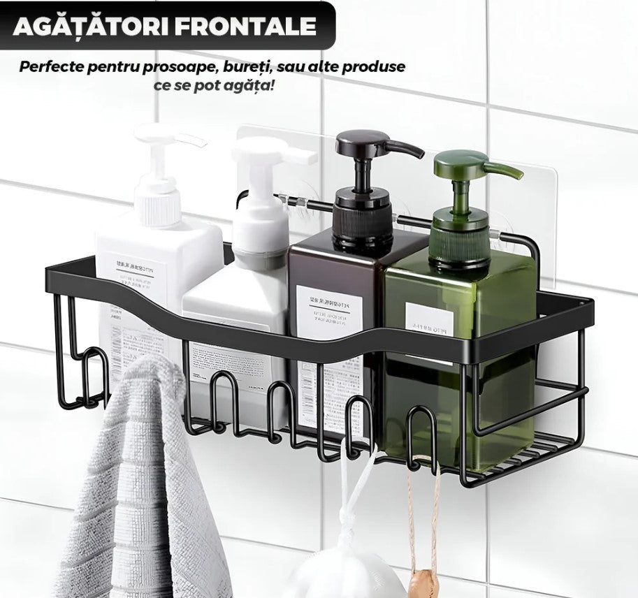 Set 5 Rafturi Adezive pentru Baie & Bucătărie – Organizare Fără Efort!