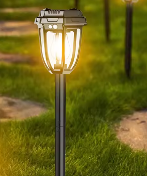 Set 4x Lampă Solară LED cu Senzor Tip Felinar– Iluminare Inteligentă pentru Terasa, Casa și Curte