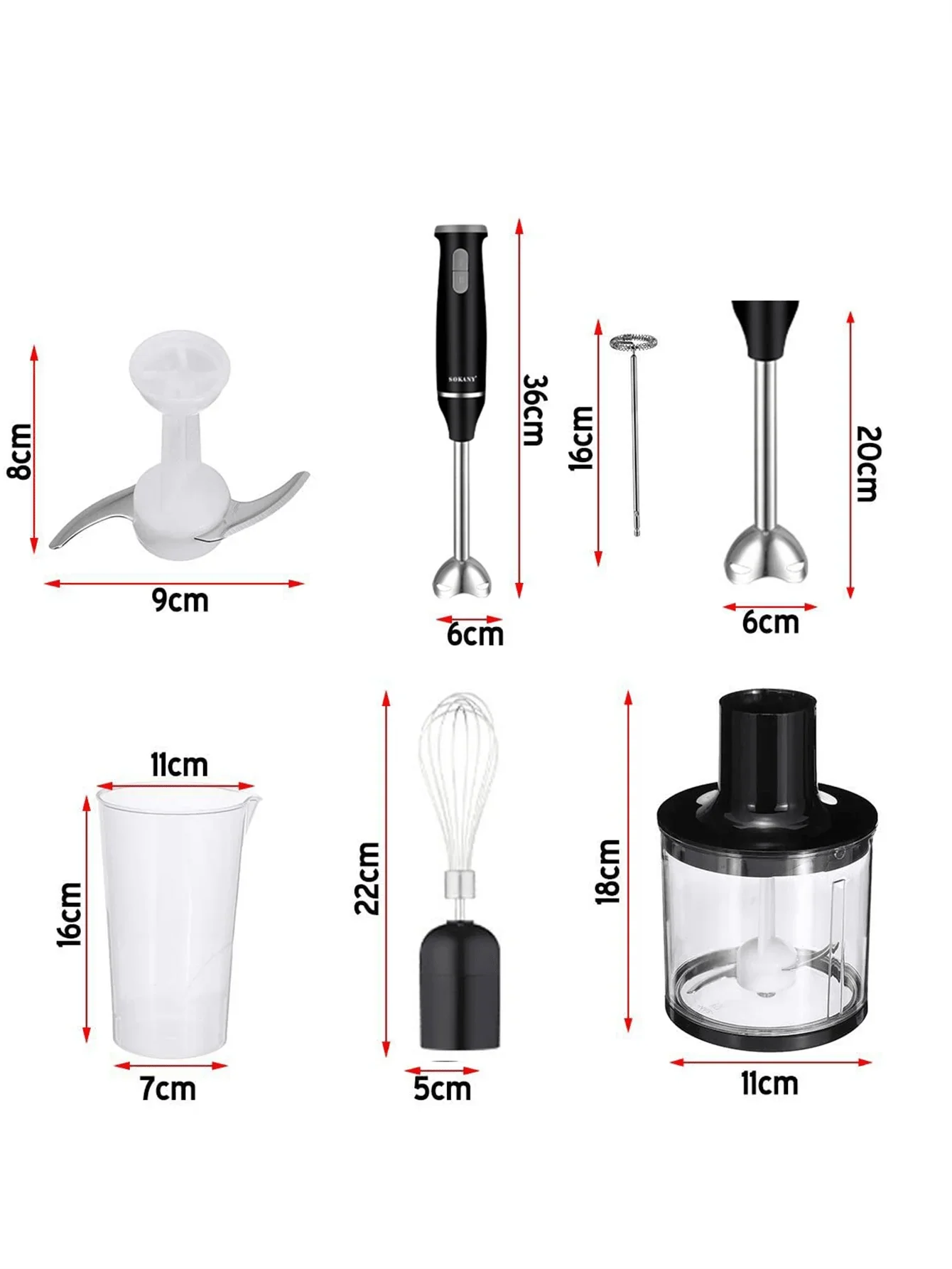 Blenderul Magic de Bucătărie SOKANY 5IN 1