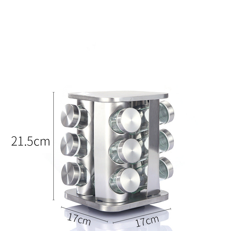 Suport 12x Recipiente pentru condimente, 21.5x20x20 CM