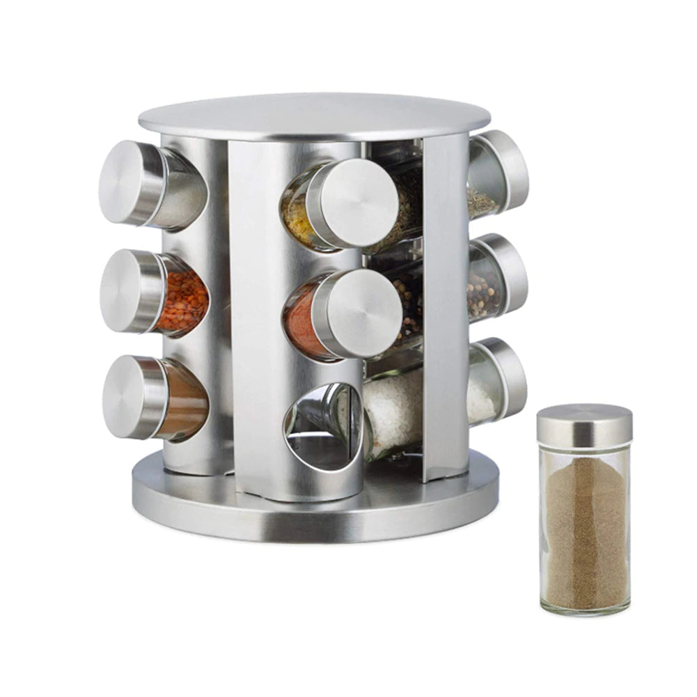 Suport 12x Recipiente pentru condimente, 21.5x20x20 CM