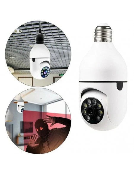 Camera  WI-FI Smart-Bulb, tip bec cu Senzor de Miscare si Aplicatie Telefon