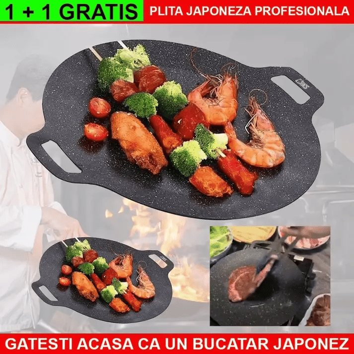 1+1 GRATIS: Plita Japoneaza Antiaderenta ,Rezistenta In Timp