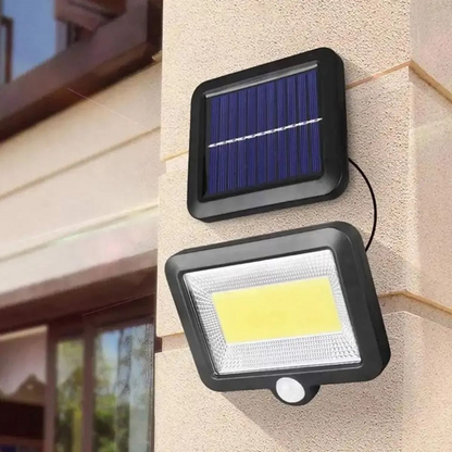 Set 2 x Lampă Solară 100 LED-uri COB – Putere 30W, Panou Detasabil, Dimensiuni 250 x 250 x 100 mm
