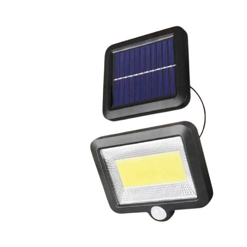 Set 6 x Lampă Solară 100 LED-uri COB – Putere 30W, Panou Detașabil, 250x250x100 mm