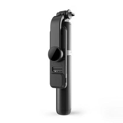 Selfie stick Bluetooth, trepied stabil cu LED UIQ Q02S, 105 cm, Negru