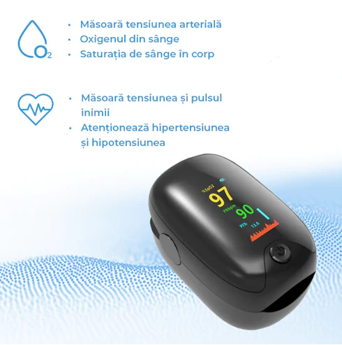 Monitor de Sănătate pentru Tensiune , Puls si Oxigenul din sange