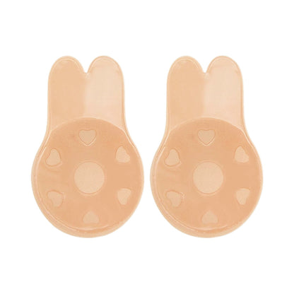 Sutien Invizibil cu Silicon Autoadeziv,  Efect de Push-Up, Fara Bretele, Reutilizabil, Liftup, Marime Universala, 10.5 cm, Bej