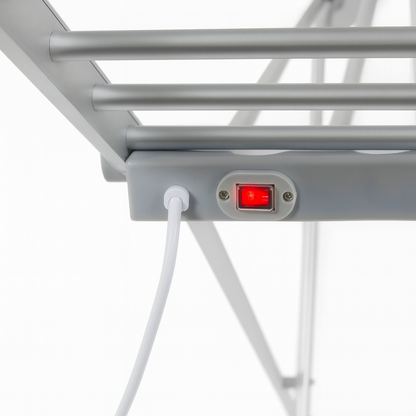 Uscator de rufe electric, suprafata 12m, inaltime ajustabila, aluminiu inoxidabil, pliabil, 230W