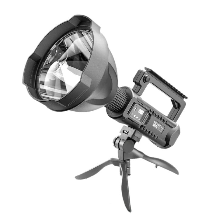 Lanterna cu LED 200W cu incarcare solara + CADOU Lanterna de cap cu 3 Benzi LED