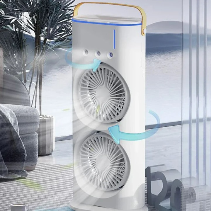 Ventilator Multifuncțional 3‑în‑1, cu Telecomandă – Design Compact și Răcire Inteligentă pentru Vară