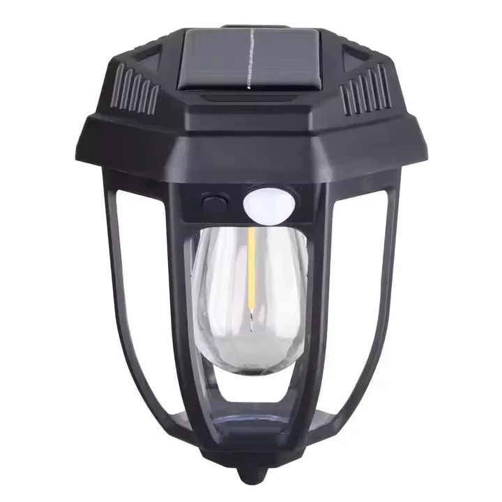 Set 4x Lampă Solară LED cu Senzor Tip Felinar– Iluminare Inteligentă pentru Terasa, Casa și Curte