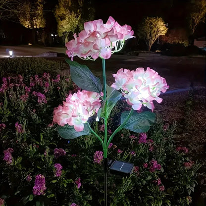 Set 2X Lampa Solara Decorativa de Gradina Flori Roz cu LED 80Cm, Iluminat Exterior, Rezistent la Apa, Decor Ambiental pentru Curte si terasa+ CADOU