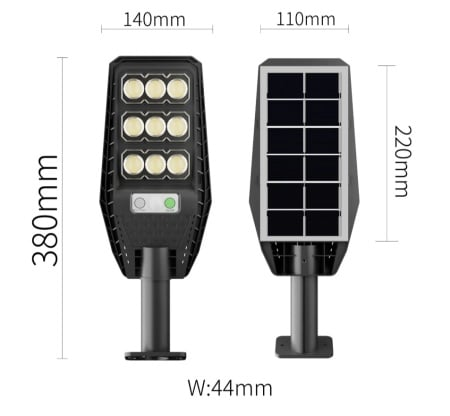 Set 2 Lampi Solare Stradale Jortan - 200W - 189 LED+ PRODUS SURPRIZA!