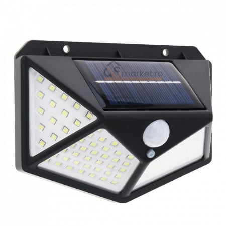 4+1 Lămpi Solare cu 100 LED-uri – Iluminat Inteligent pentru Curte și Grădină!