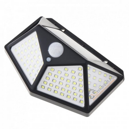 4+1 Lămpi Solare cu 100 LED-uri – Iluminat Inteligent pentru Curte și Grădină!