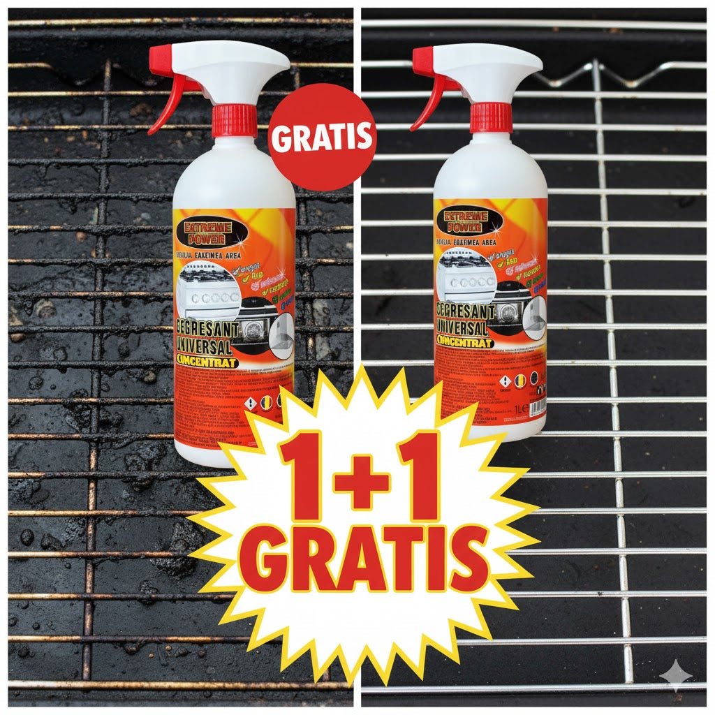 1+1 Gratis! Putere Extremă Împotriva Grăsimii Arse! Degresant Universal Concentrat + CADOU